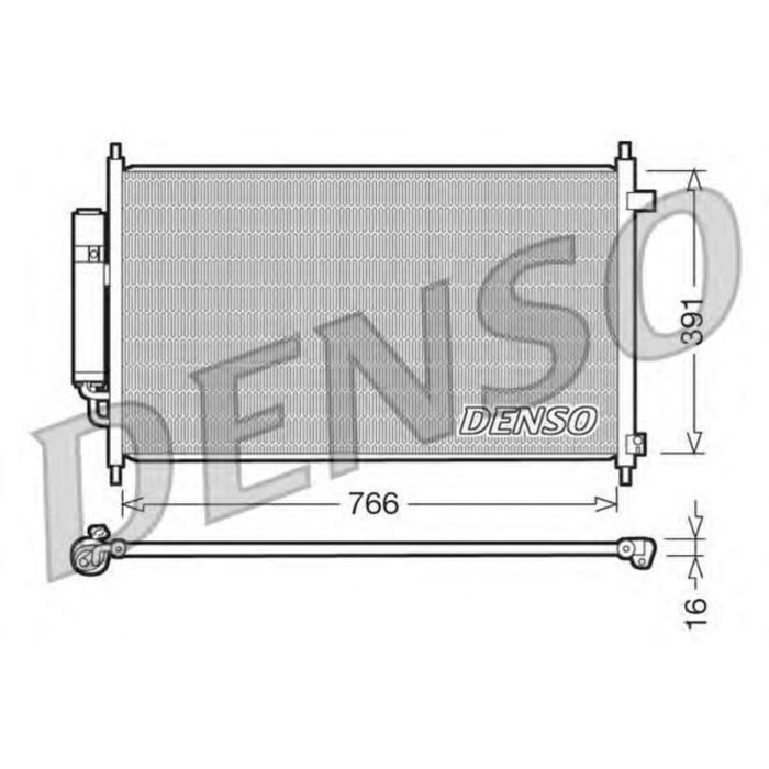 Радиатор кондиционера Denso DCN40004