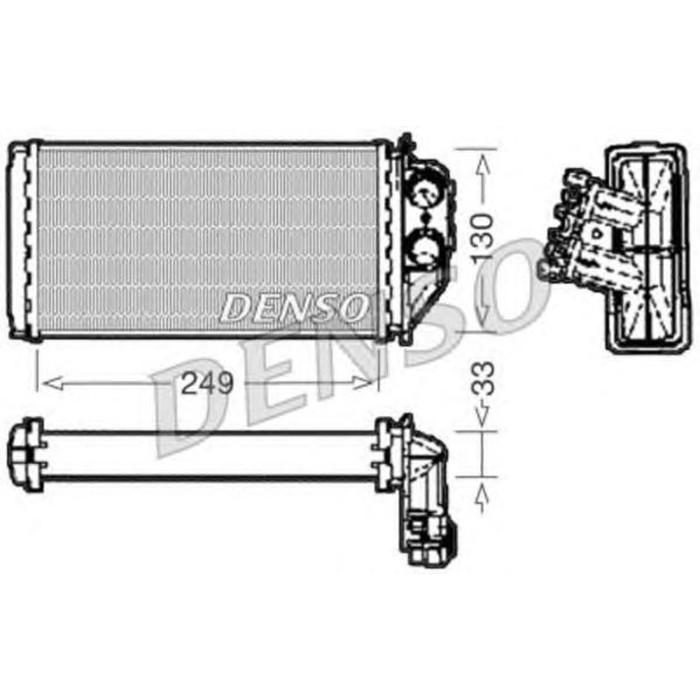 Радиатор отопителя Denso DRR21002