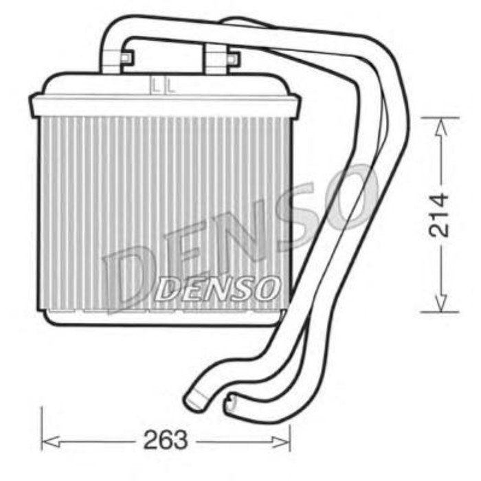 Радиатор отопителя Denso DRR12004