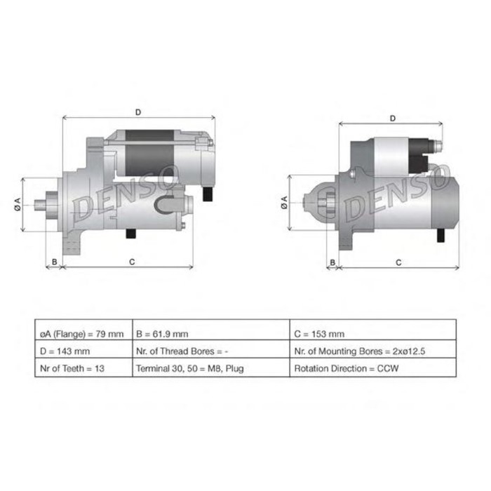 Стартер Denso DSN962