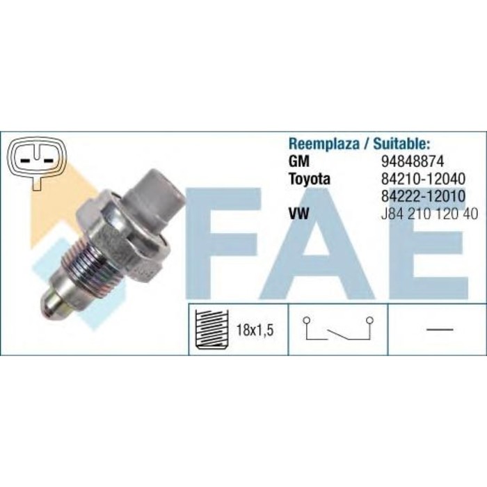 Датчик заднего хода FAE 40846