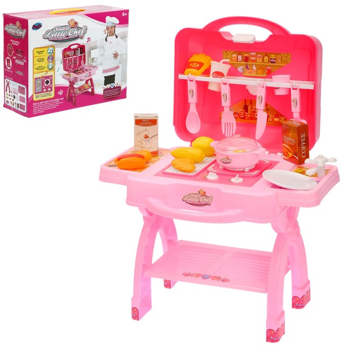 кухня zhorya zya-a0536. кухня amico в чемоданчике 42370. детская кухня пластиковая. игровой набор повара. кухня детская настольная.
