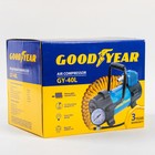 Компрессор автомобильный Goodyear GY-40L, 40 л/мин, со съемной ручкой, съемный витой шланг, с сумкой 3018591 Компрессор автомобильный Goodyear GY-40L, 40 л/мин, со съемной ручкой, съемный витой шланг, с сумкой 3018591