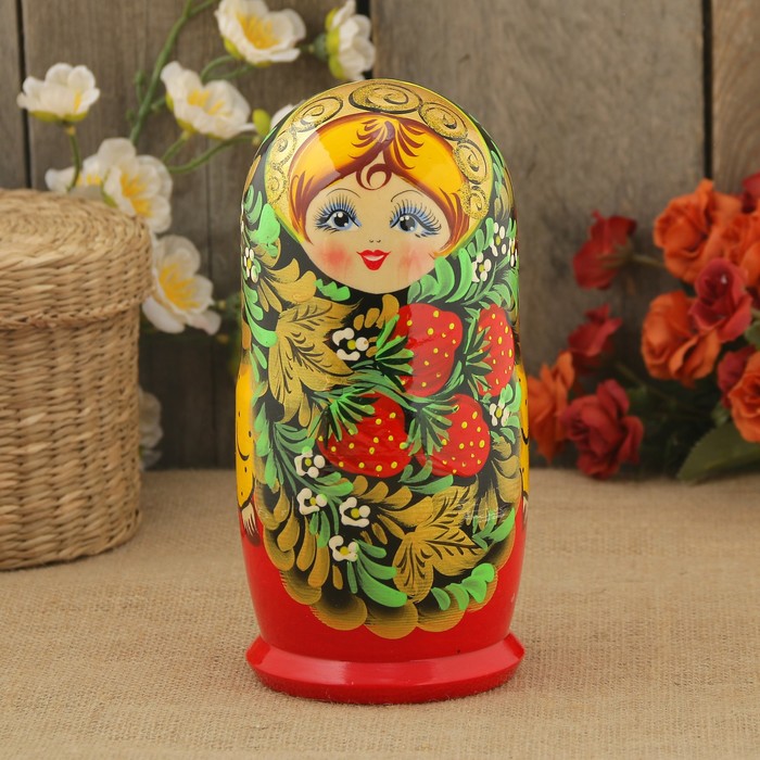 хохломская роспись матрешка