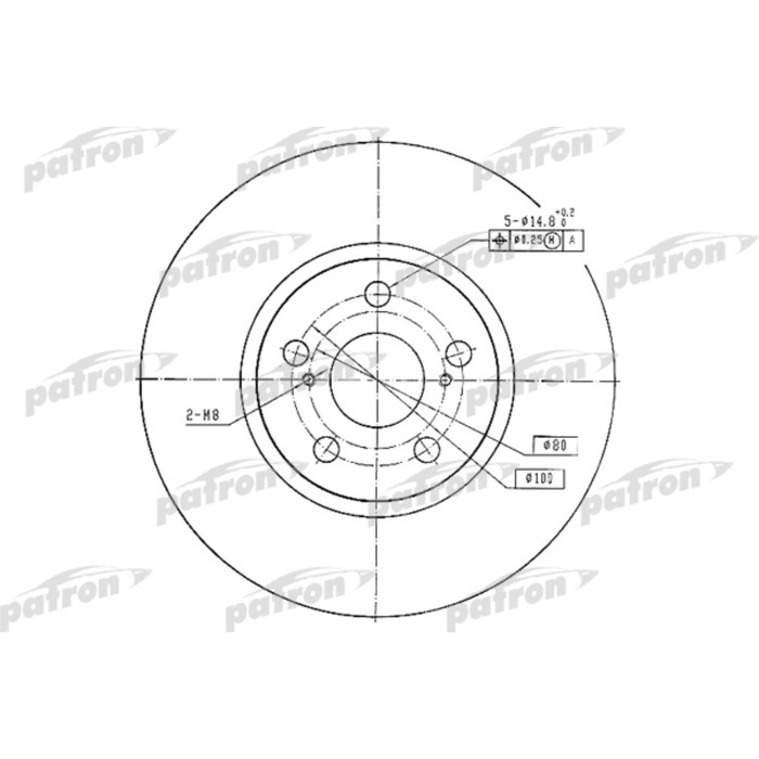 Диск тормозной Patron PBD4416