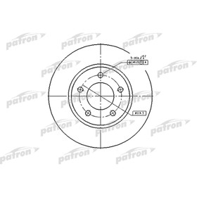Диск тормозной Patron PBD53004 3097709