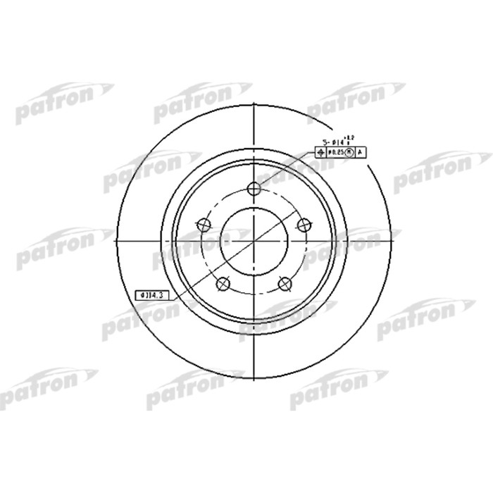 Диск тормозной Patron PBD5386