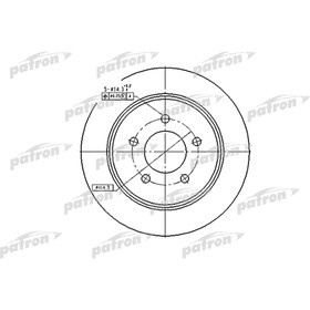 Диск тормозной Patron PBD7003 3097723