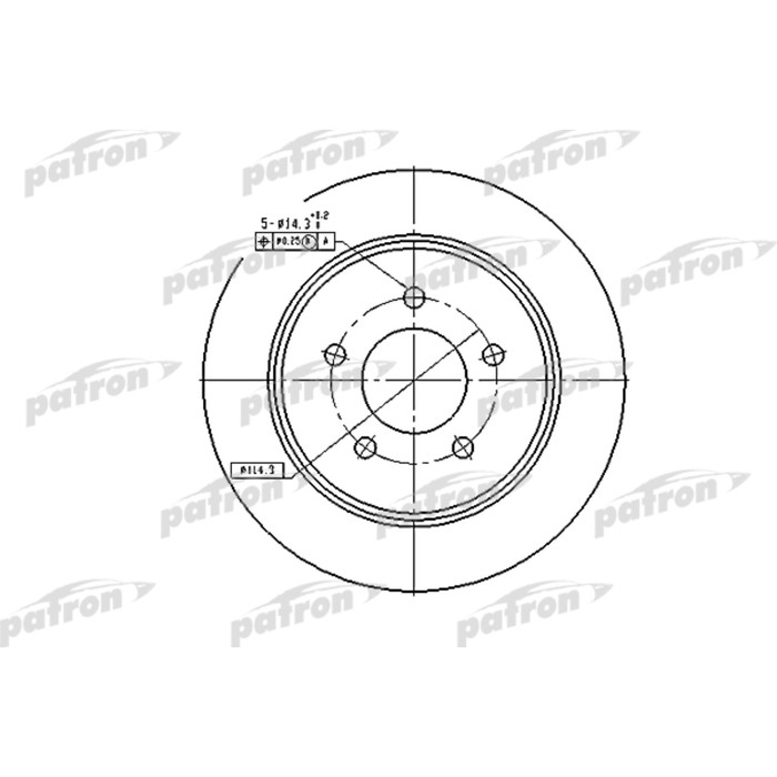 Диск тормозной Patron PBD7003