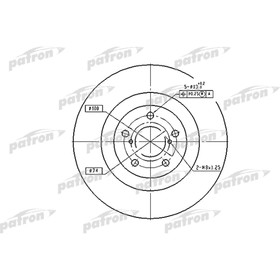Диск тормозной Patron PBD7004 3097724