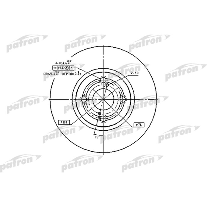 Диск тормозной Patron PBD9559