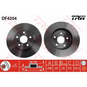 Диск тормозной TRW DF4204 3097964