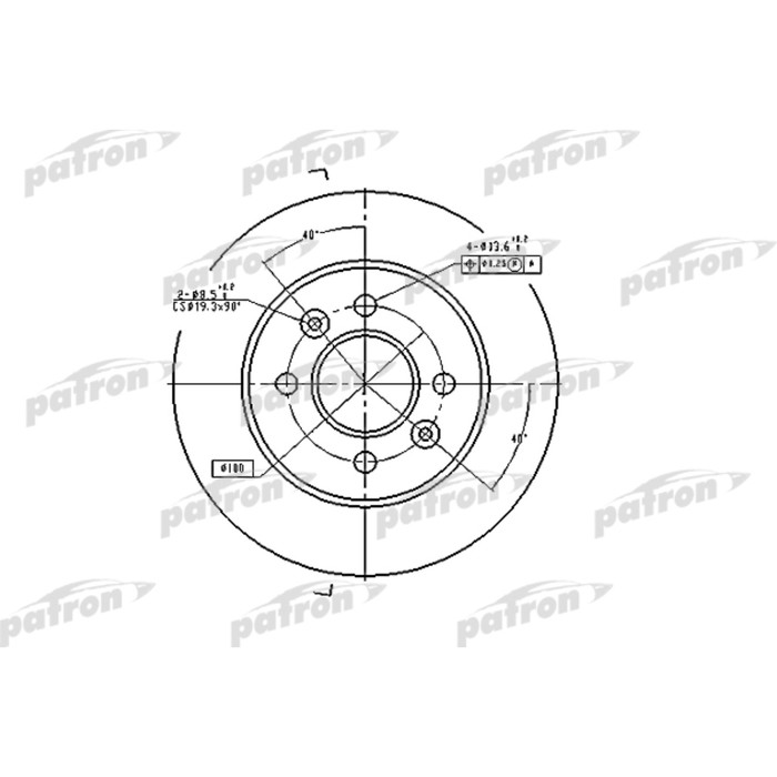 Диск тормозной Patron PBD1030