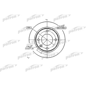 Диск тормозной Patron PBD1122 3097265