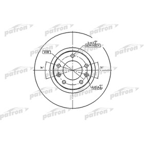 Диск тормозной Patron PBD1225 3097270
