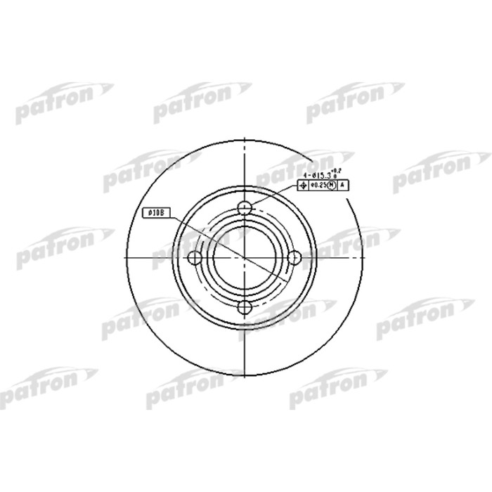 Диск тормозной Patron PBD1521