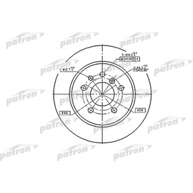 Диск тормозной Patron PBD1613 3097308