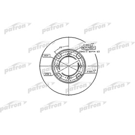 Диск тормозной Patron PBD2572 3097382