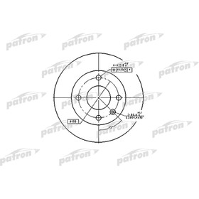 Диск тормозной Patron PBD2598 3097394