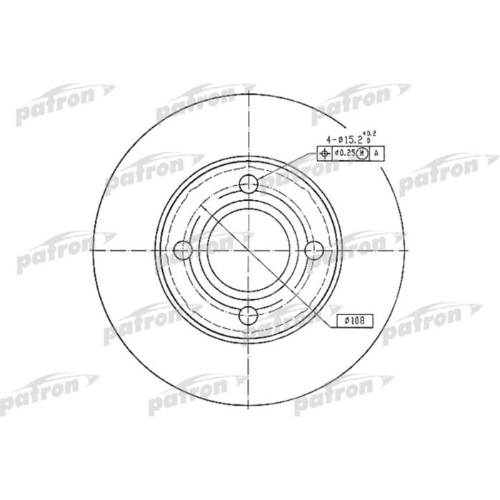 Диск тормозной Patron PBD2599