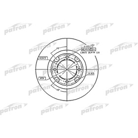 Диск тормозной Patron PBD2607 3097396
