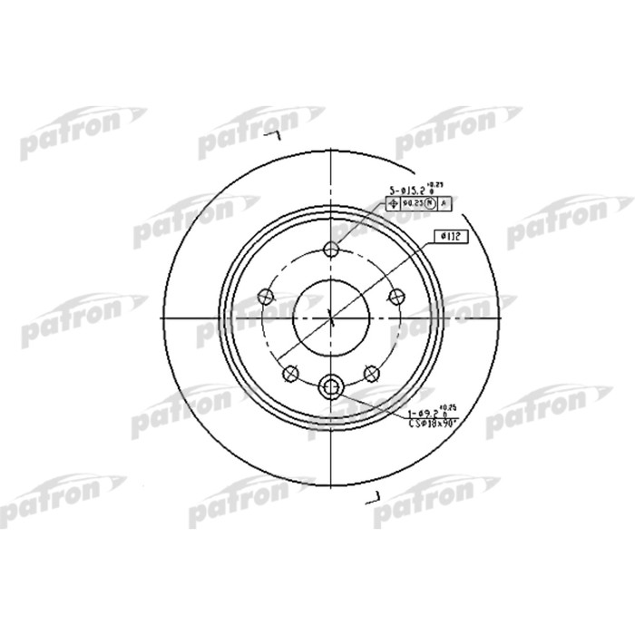 Диск тормозной Patron PBD2794