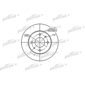 Диск тормозной Patron PBD4019 3097453