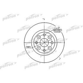 Диск тормозной Patron PBD4119 3097476