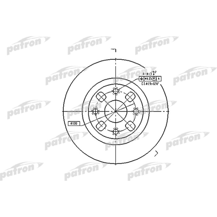 Диск тормозной Patron PBD4119