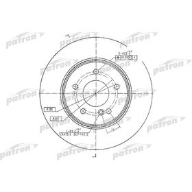 Диск тормозной Patron PBD4134 3097483