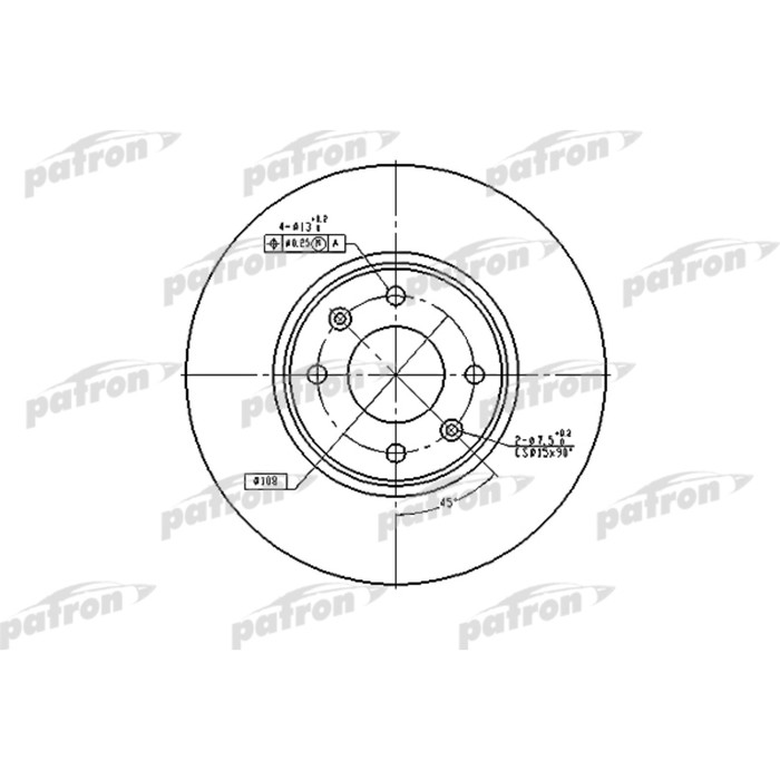 Диск тормозной Patron PBD4141