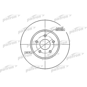 Диск тормозной Patron PBD4147 3097485