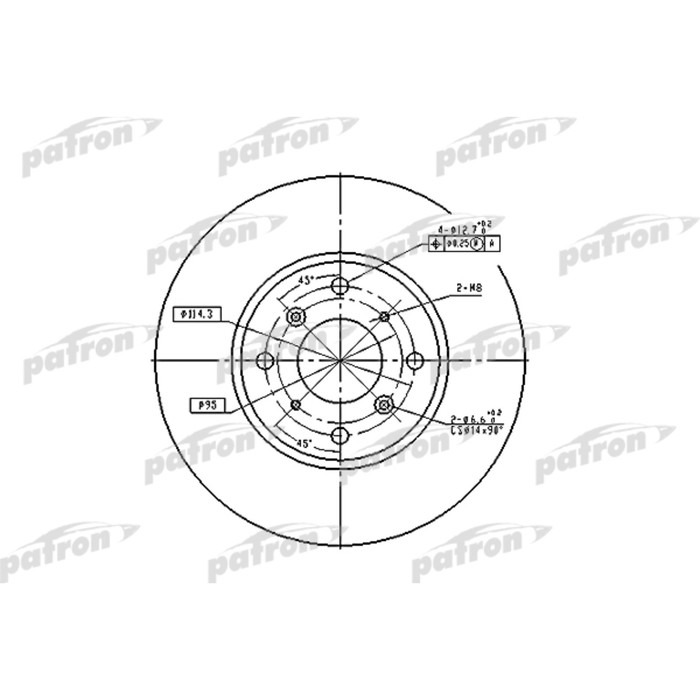 Диск тормозной Patron PBD4151