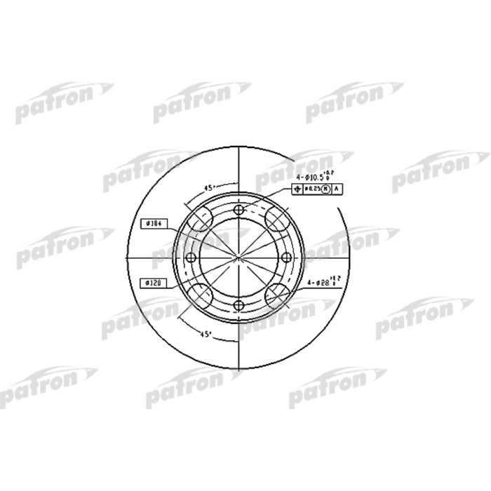 Диск тормозной Patron PBD4157