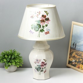 Лампа настольная керамика "Букет полевых цветов" Е27 220В 47х30х30 см