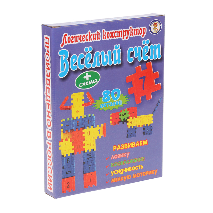 Конструктор &quot;Вселый счет&quot; 80 дет. КБ-2005