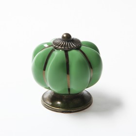Ручка-кнопка Ceramics 001, керамическая, фисташковая