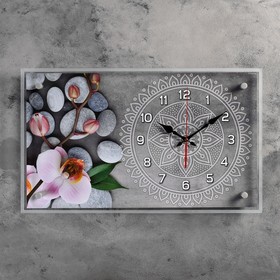 Часы настенные, серия: Цветы, "Спа", 35х60  см, микс