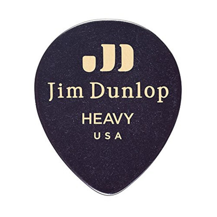 Медиаторы Dunlop 485P03HV Black Teardrop 12шт, капля, толстые