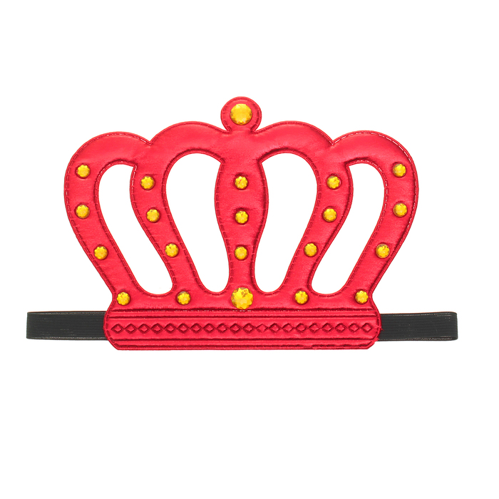 Карнавальная корона «Король», на резинке, цвет красный
