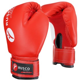 Перчатки боксерские RUSCO SPORT кож.зам. 10 Oz цвет красный