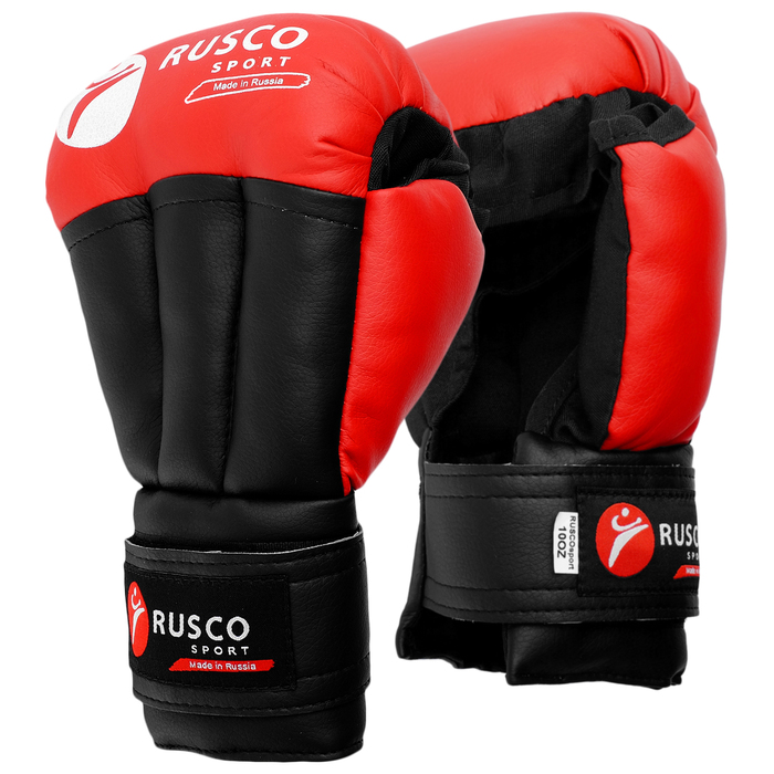 Перчатки для рукопашного боя RUSCO SPORT  8 Oz цвет красный - фото 466397