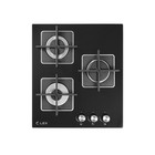 Варочная поверхность Lex GVG 432 BL, газовая, 3 конфорки, черное стекло Варочная поверхность Lex GVG 432 BL, газовая, 3 конфорки, черное стекло