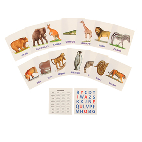 Обучающие карточки English «Зоопарк»