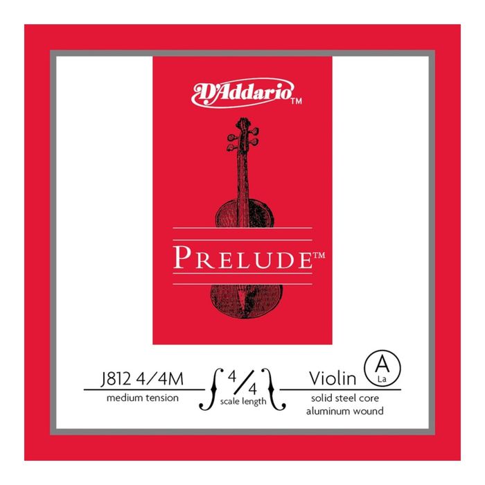 Струна A/ЛЯ для скрипки D`Addario J812-4/4M PRELUDE