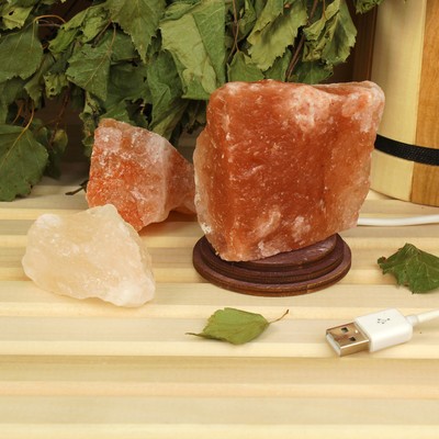 Светильник из соли