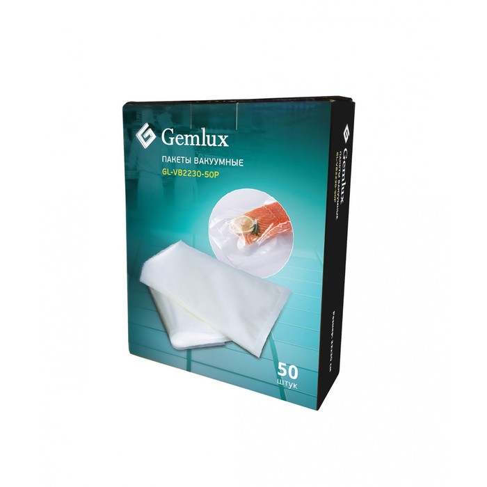 Пакет вакуумный Gemlux GL-VB2230-50P, 22x30 см, 50 шт. в упаковке
