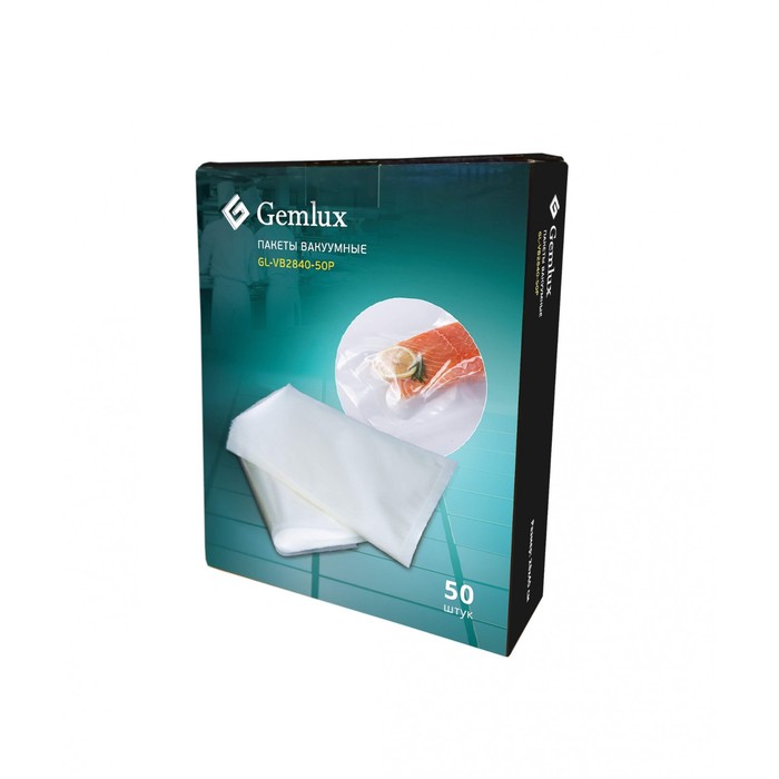 Пакет вакуумный Gemlux GL-VB2840-50P, 28x40 см, 50 шт. в упаковке