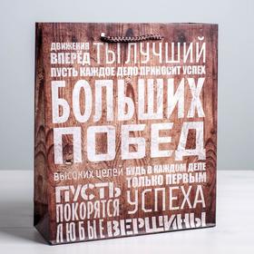 Пакет ламинированный вертикальный «Больших побед», L 31 × 40 × 9 см