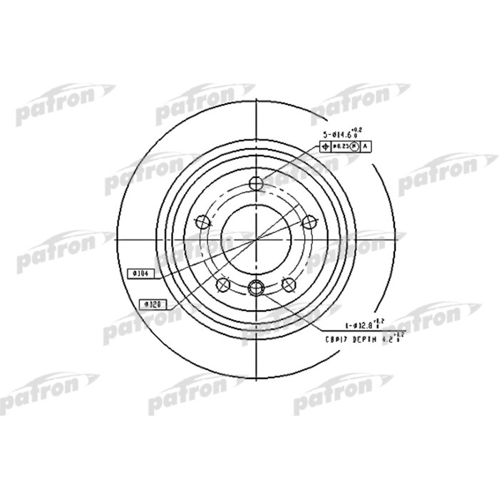 Диск тормозной Patron PBD2768